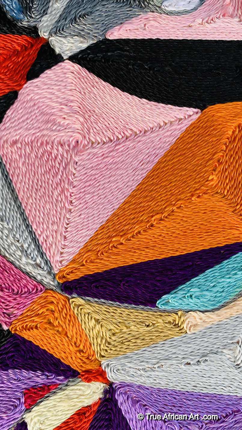 Silk Thread Art, From Ghana, Africa