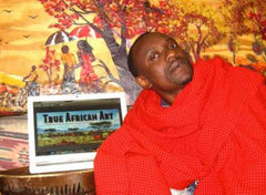 Tanzanian Black Art African Artist Hussein Saidi.