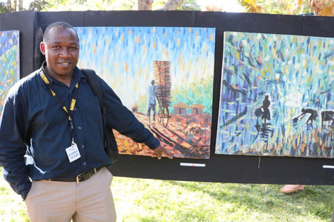 Jimmy Malinga, an artist from Malawi on True African Art .com
