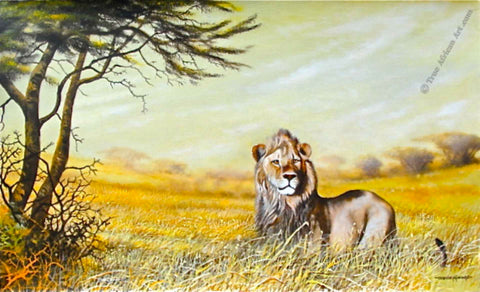 The Lion King Original Painting by Daniel Njoroge of Kenya