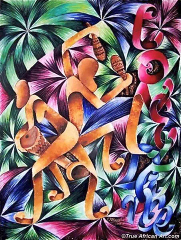 African Art Paintings by Majeshi