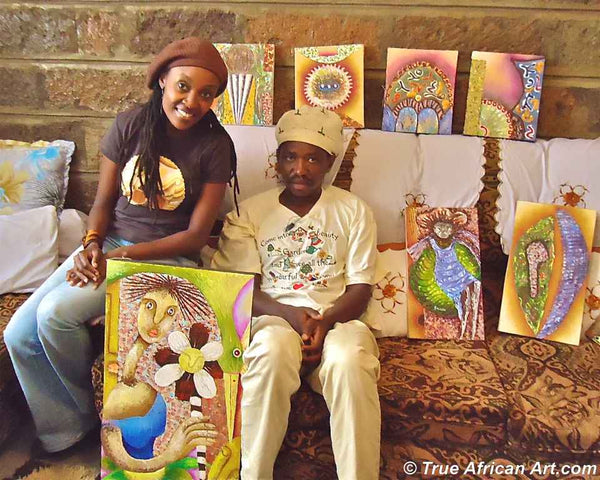 Contemporary Artist Simon Muriithi meets Gathinja Yamokoski