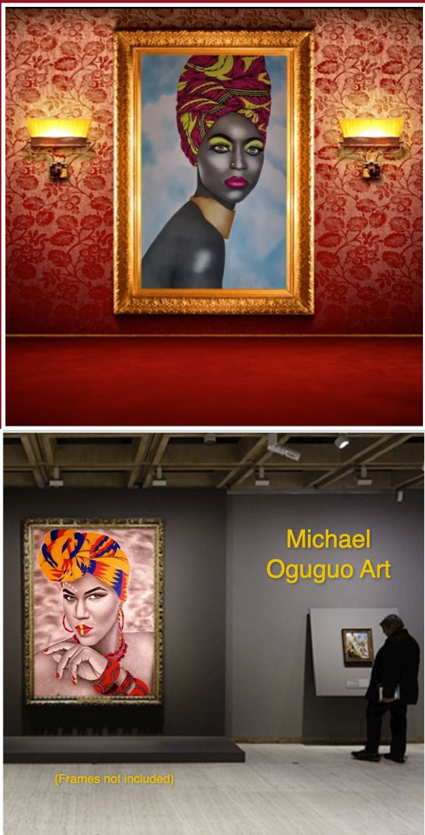 Michael Oguguo Portrait Art on True African Art .com