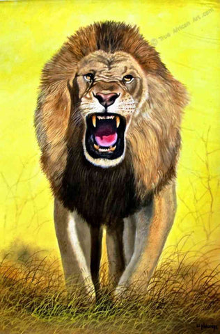 Lion Roar - Wycliffe Ndwiga - True African Art .com