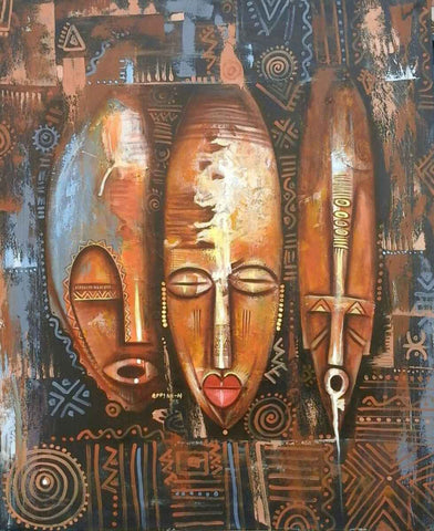 Paintings of African Masks | Appiah Ntiaw | True African Art .com