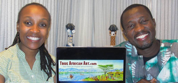 Website Owner Gathinja with Ghanaian artist, Ti Jay