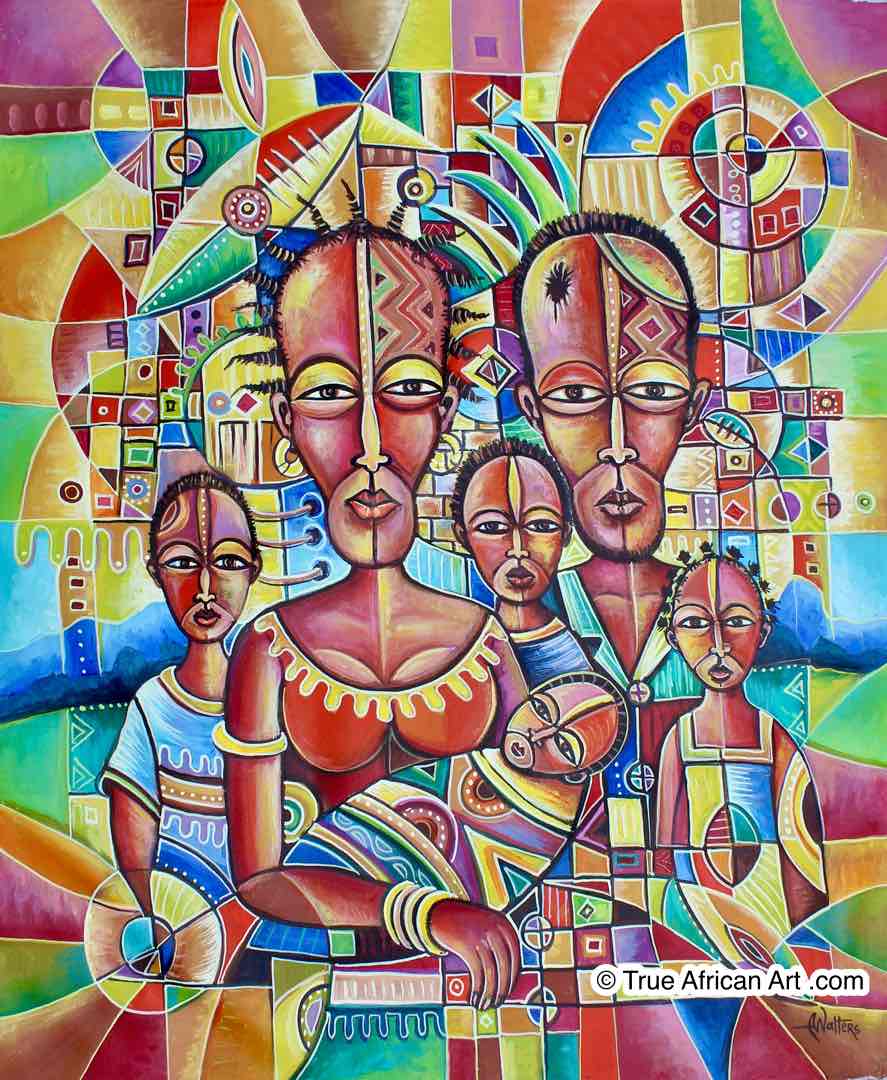 Art from Cameroon: Angu Walters Original African Paintings for Sale ...