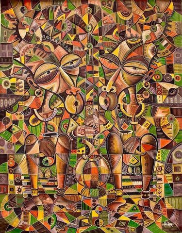 Angu Walters  |  Cameroon  |  My Best Friend 2015  | True African Art .com