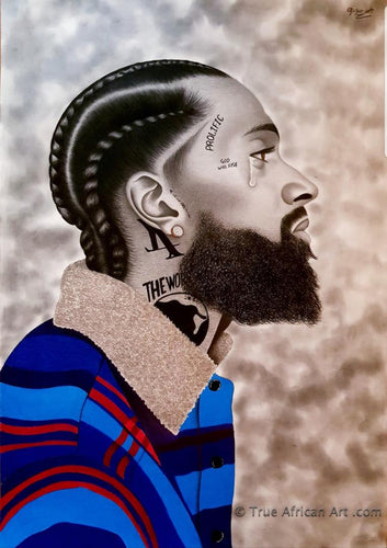 Michael Oguguo  |  Nigeria  |  "Nipsey Hussel"  |  Original  |  True African Art .com