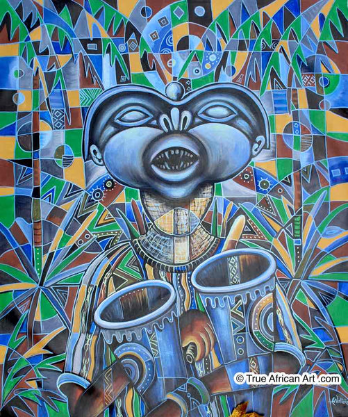 African Artist Angu Walters from the Cameroon | True African Art .com