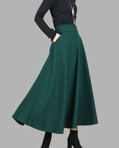 women's wool maxi skirts