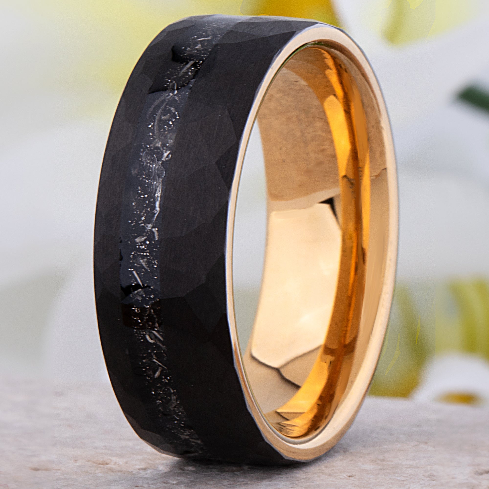 Yellow Gold Tungsten Wedding Rings By Steven G Designs