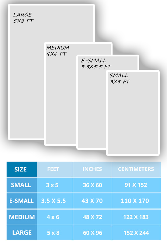 Rug Size chart 