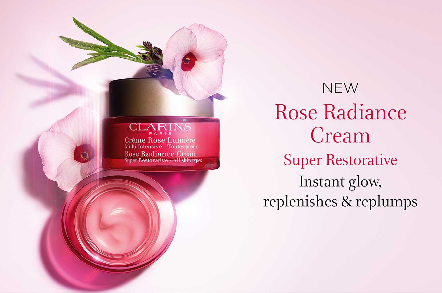 NEW Clarins Super Restorative Rose Radiance Cream