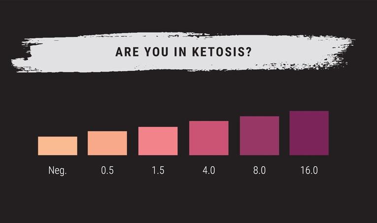 Ketone Testing Color Chart