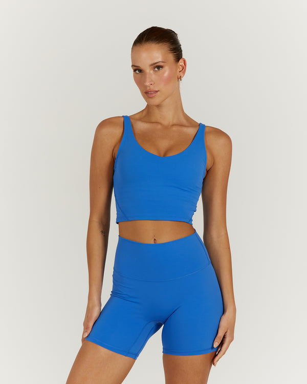 LUXE BROOKE CROP TOP - COCOA – MUSCLE REPUBLIC