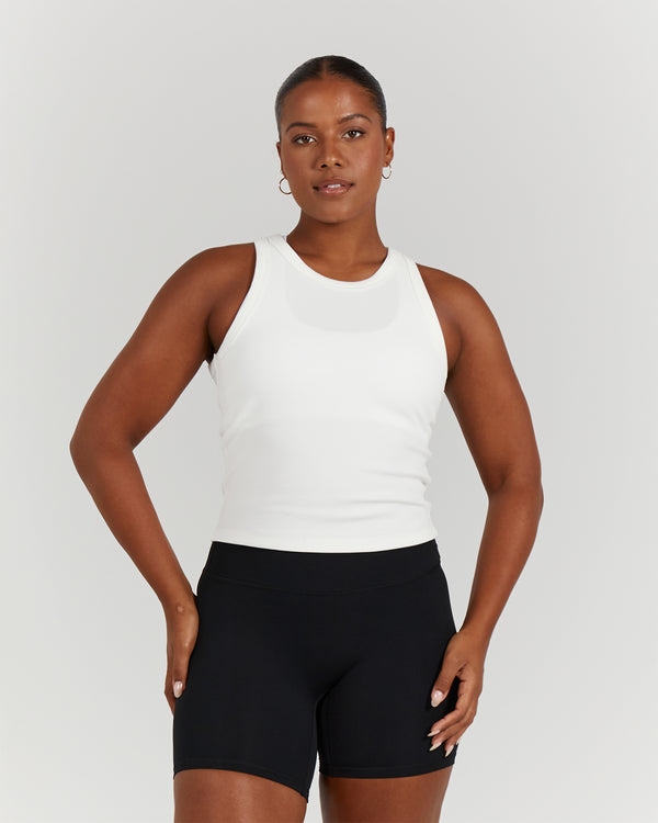 Form Fit Tank Top in Milk