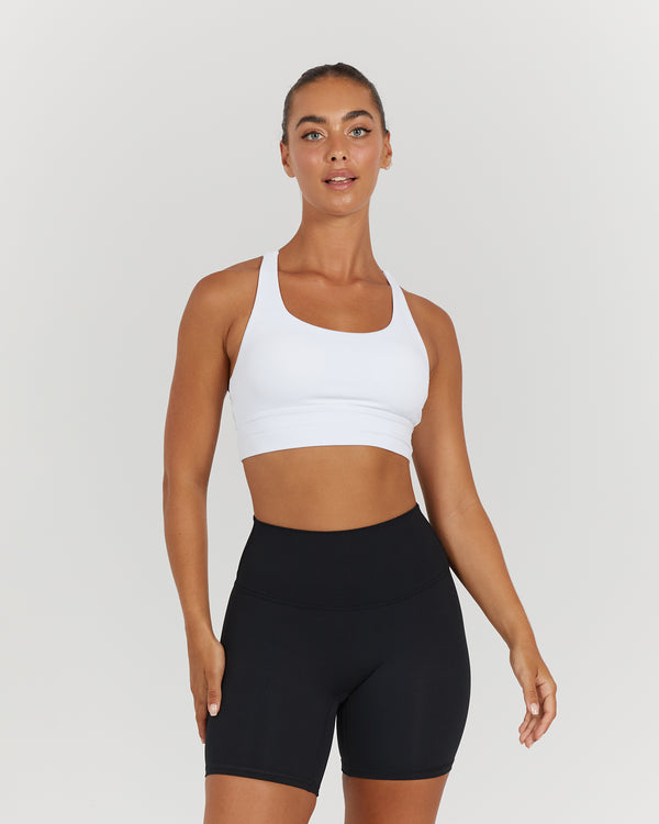 Lex Sports Bra in Black Reflective – Rebel Athletic