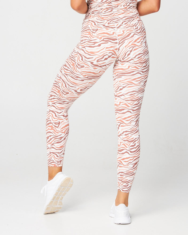 LUXE 7/8 LEGGINGS - ZEBRA – MUSCLE REPUBLIC