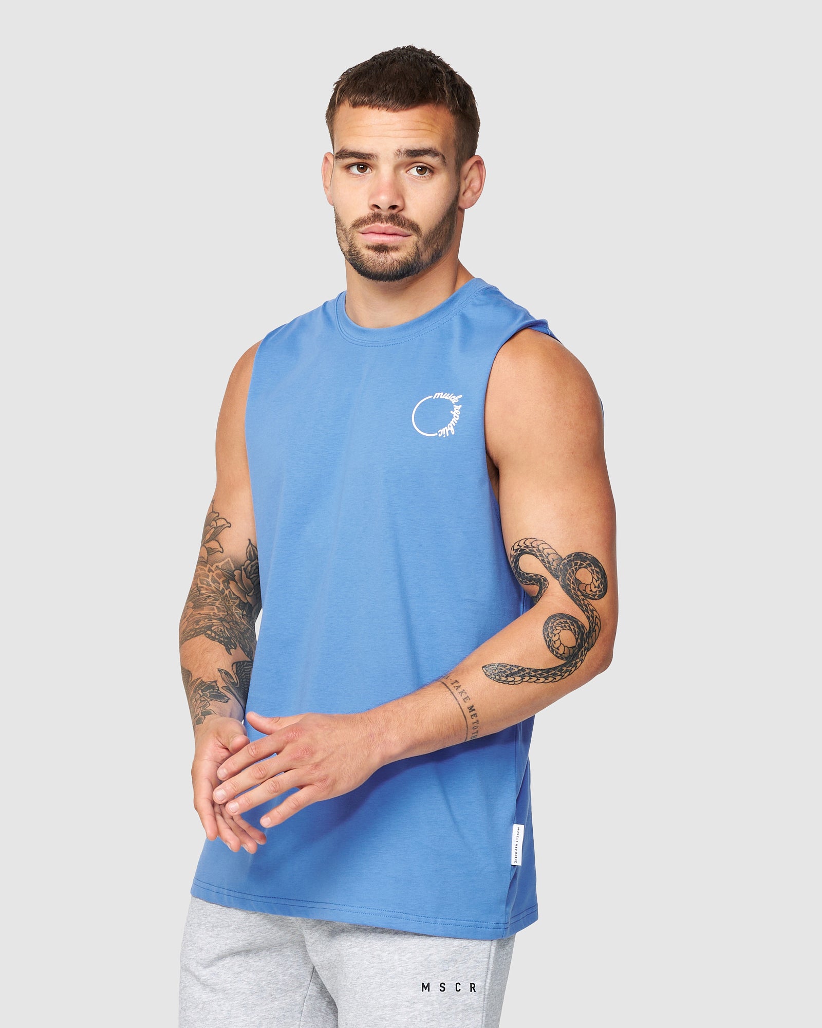 Image of CLASSIC REFRESH TANK - AZURE BLUE