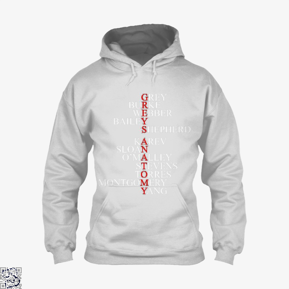 greys anatomy cast hoodie