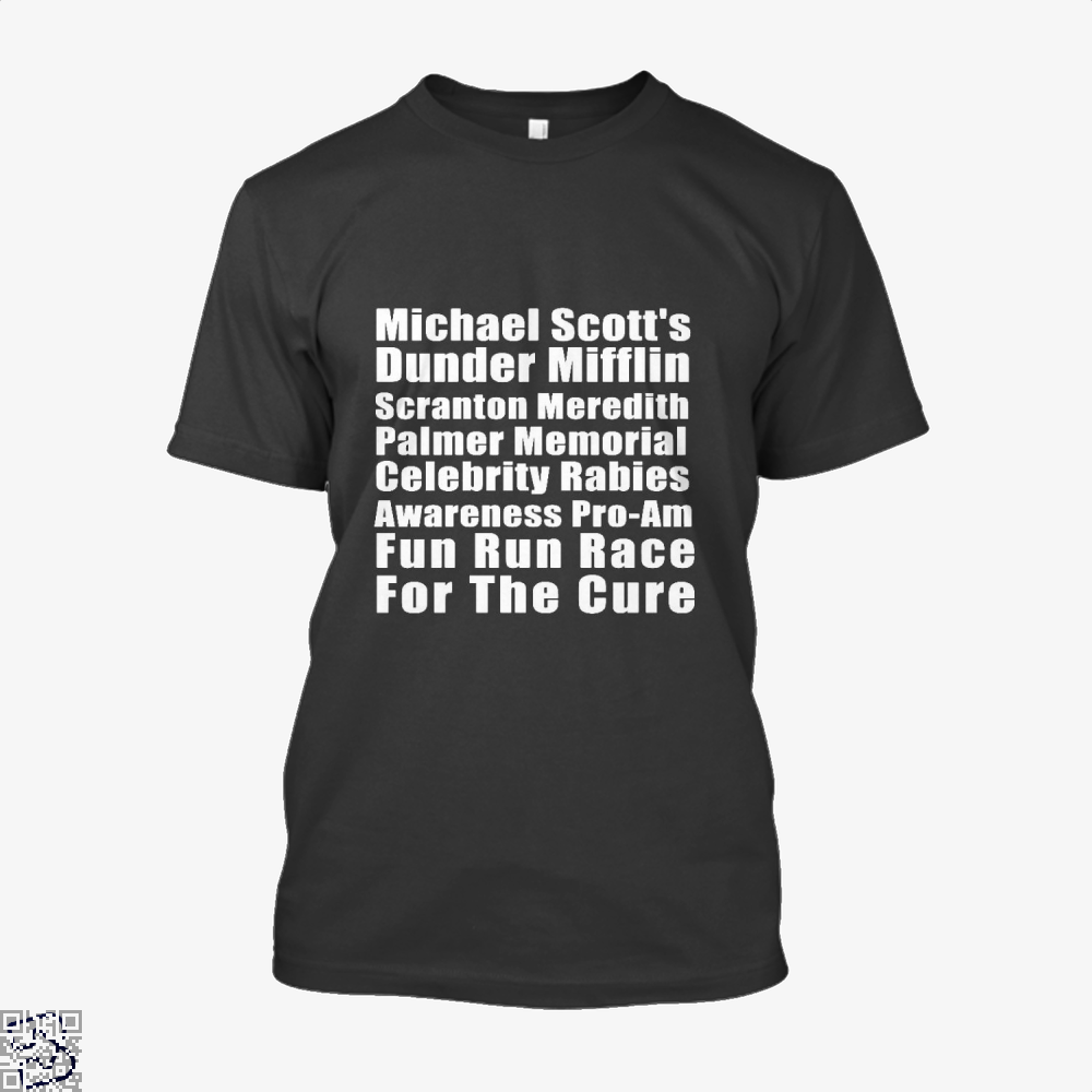 Michael Scott S Dunder Mifflin Fun Run T Shirt Bapup Store Own