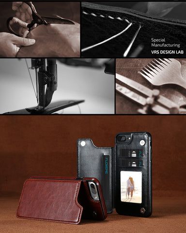 Leather iPhone Case with Card Holder