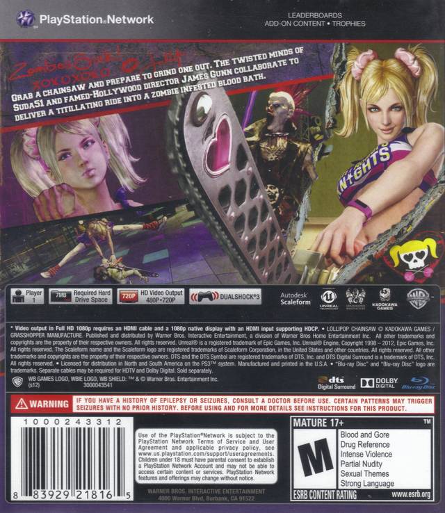 lollipop chainsaw ps3 dlc pkg