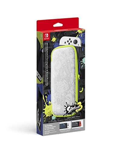 Nintendo Switch Carrying Case & Screen Protector (Splatoon 3 Edition) - (NSW) Nintendo Switch