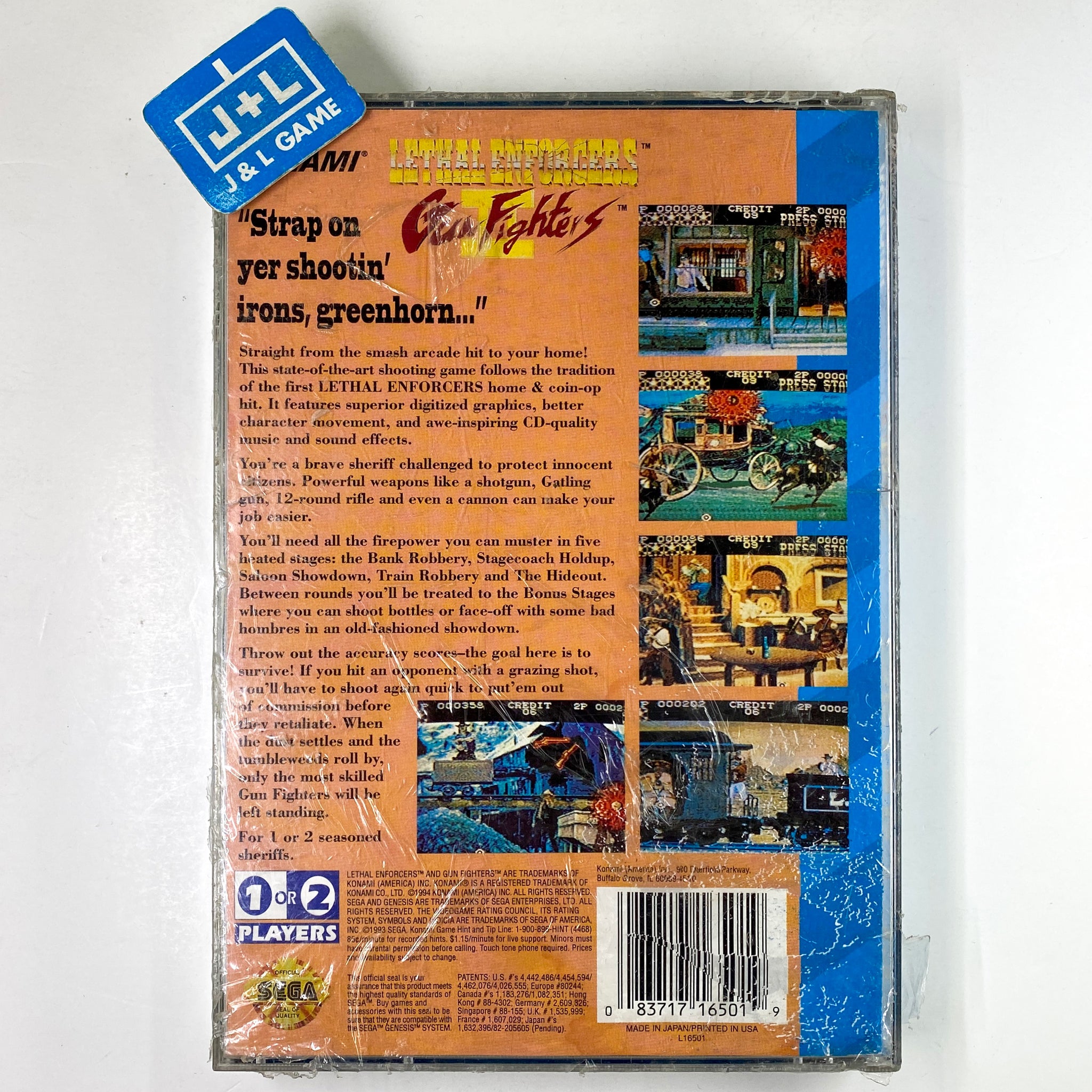 lethal enforcers 2 crime fight sega cd