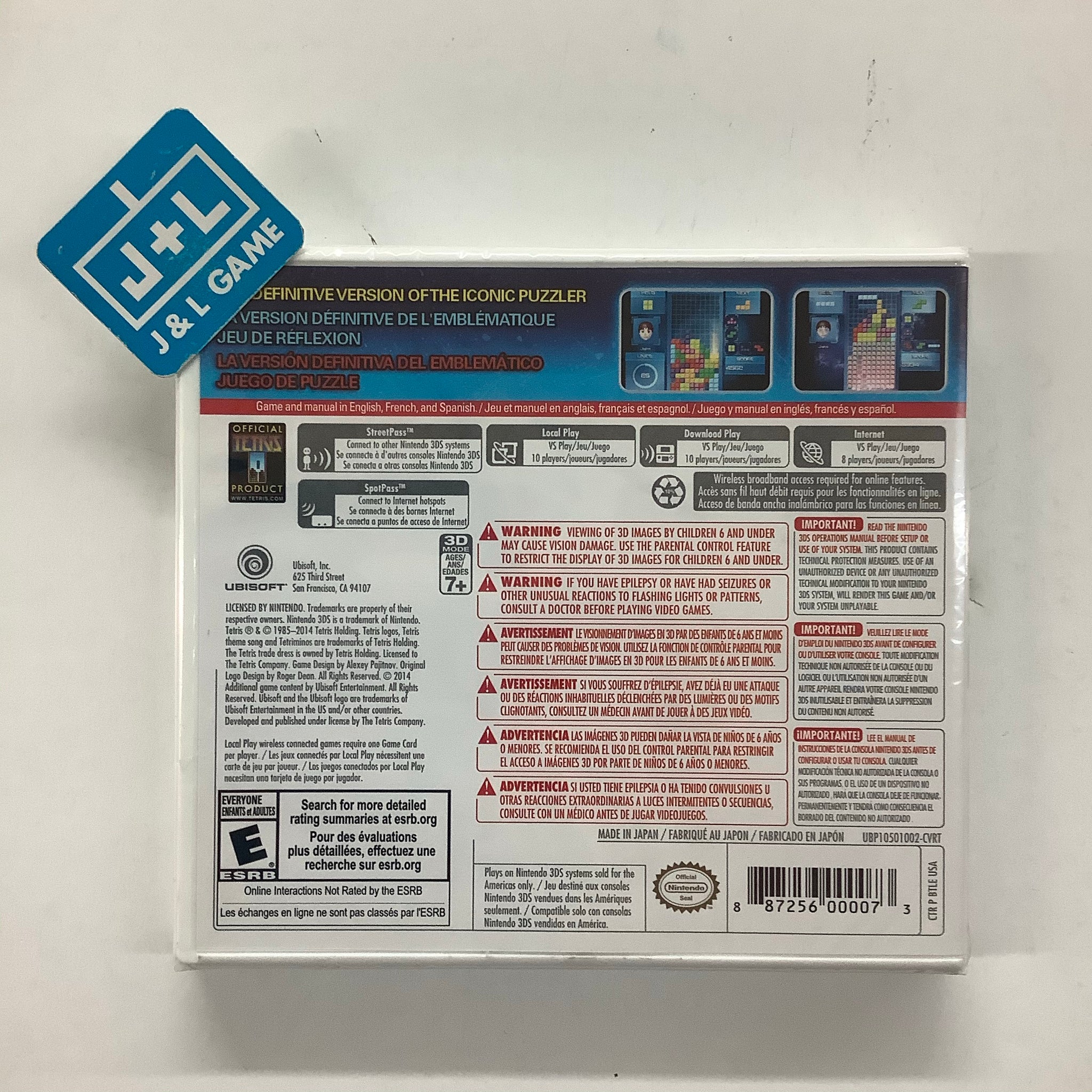 Tetris Ultimate - Nintendo 3DS – J&L Video Games New York City