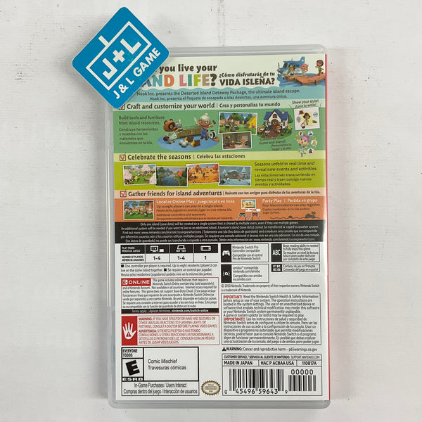 Animal Crossing: New Horizons - (NSW) Nintendo Switch [Pre-Owned] – J&L ...