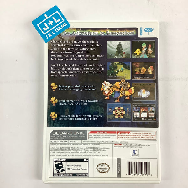 Final Fantasy Fables: Chocobo's Dungeon - Nintendo Wii [Pre-Owned] – J ...