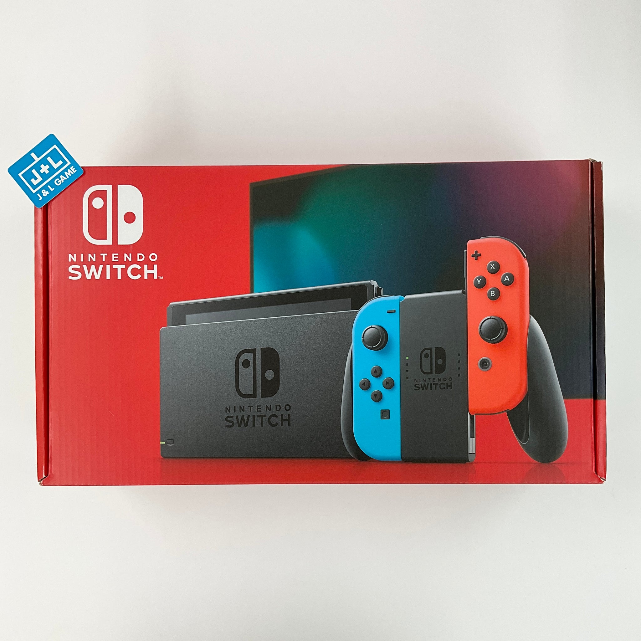 Nintendo Switch with Neon and Neon Red Joy-Con (L-R) - (N – J&L Video Games New York City