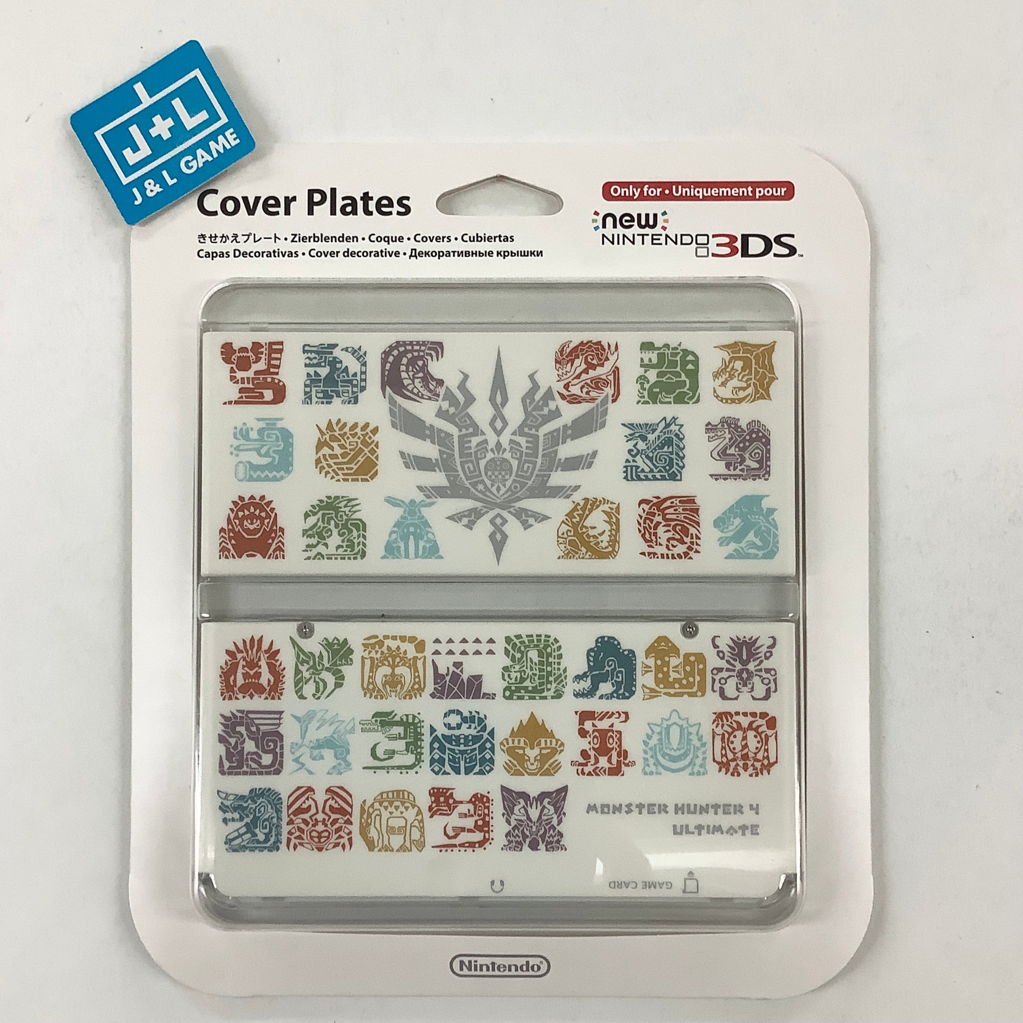 New 3DS Cover Plates (Monster Hunter 4 Ultimate White) - – J&L Video Games New City