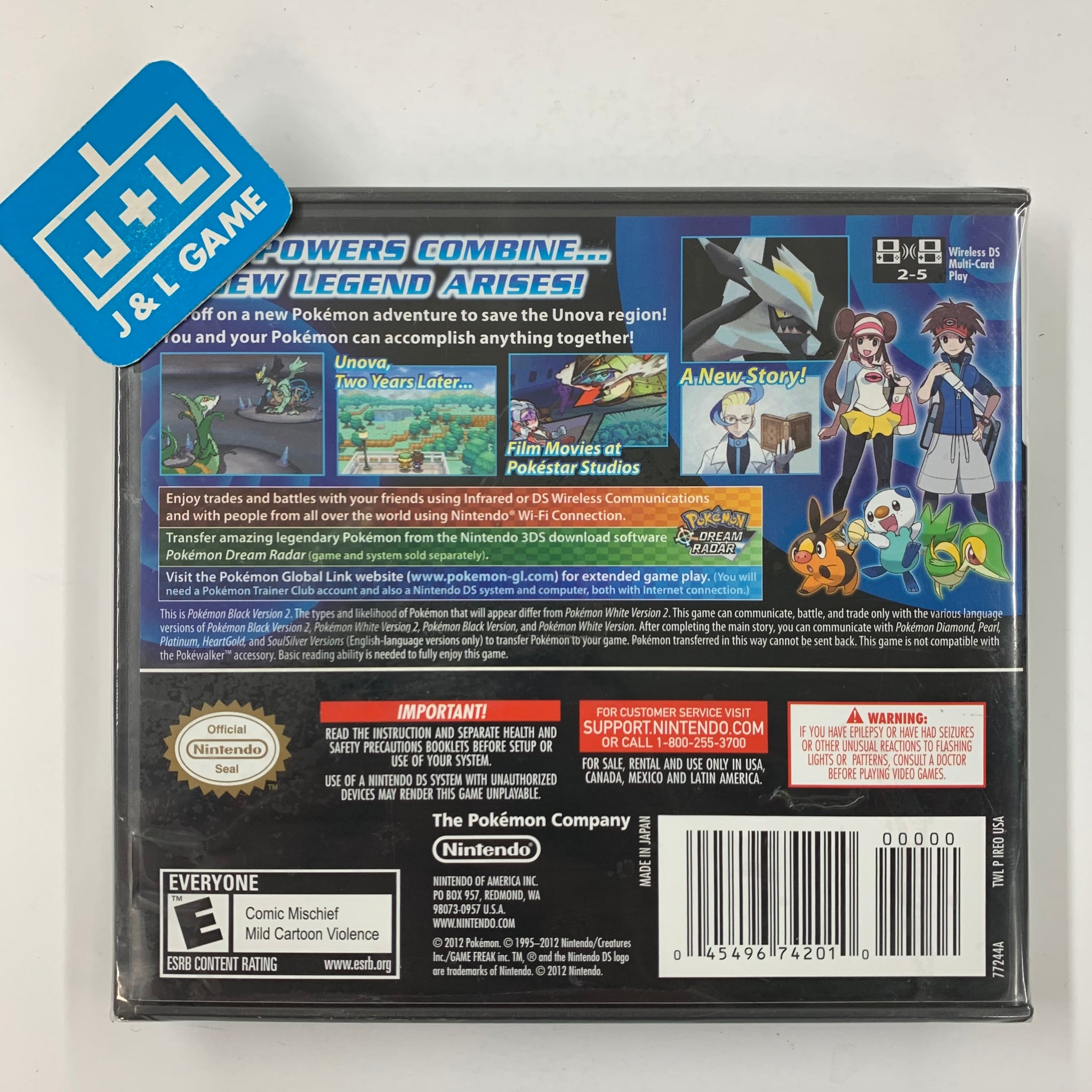 Pokemon Black Version 2 - Nintendo DS – J&L Video Games New York City