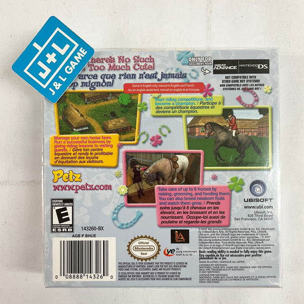 Horsez - (GBA) Game Boy Advance – J&L Video Games New York City