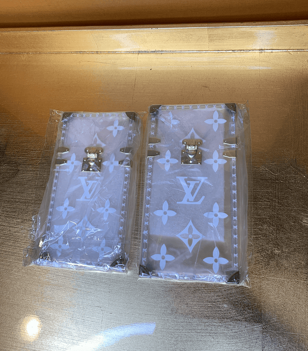 Clear LV iPhone case – GlamourDollShopco