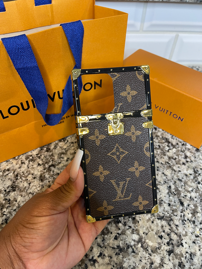 LV FROSTED CLEAR CASE, iphone case, iPhone 10, iPhone 11, Fashion