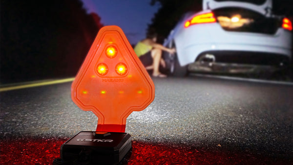 linterna de luz de emergencia en carretera triángulo FLEXIT Auto STKR Concepts