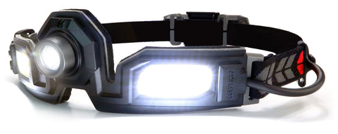 white studio shot of a FLEXIT Headlamp 6.5 Pro from STKR Concepts