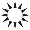 Icono de sol de lúmenes