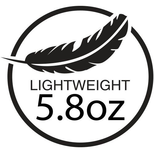 lightweight icon featuring a feather - 5.8oz