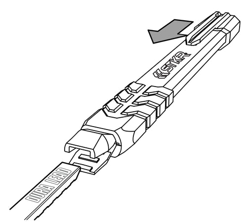 diagram of how to reload the lead into the mechanical carpenter pencil