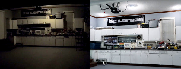 garage lighting comparison with MPI LED motion activated garage light