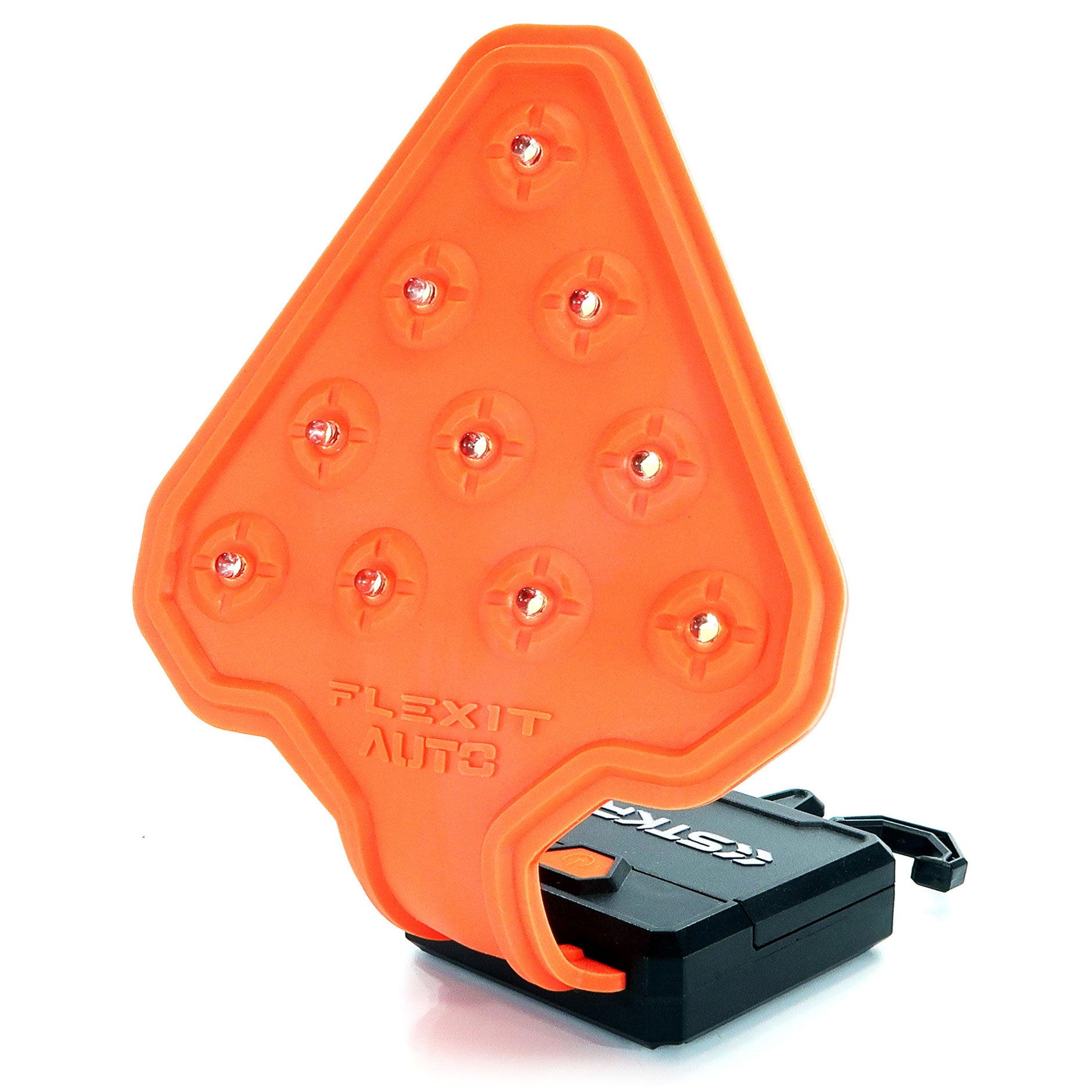 La lampe de poche flexible Auto STKR Concepts Auto avec une lumière de risque orientée vers l'arrière - Striker