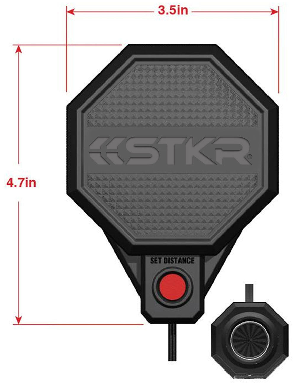 Dimensions du capteur de stationnement du garage de l'attaquant | Concepts STKR