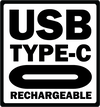 USB tipo c recargable