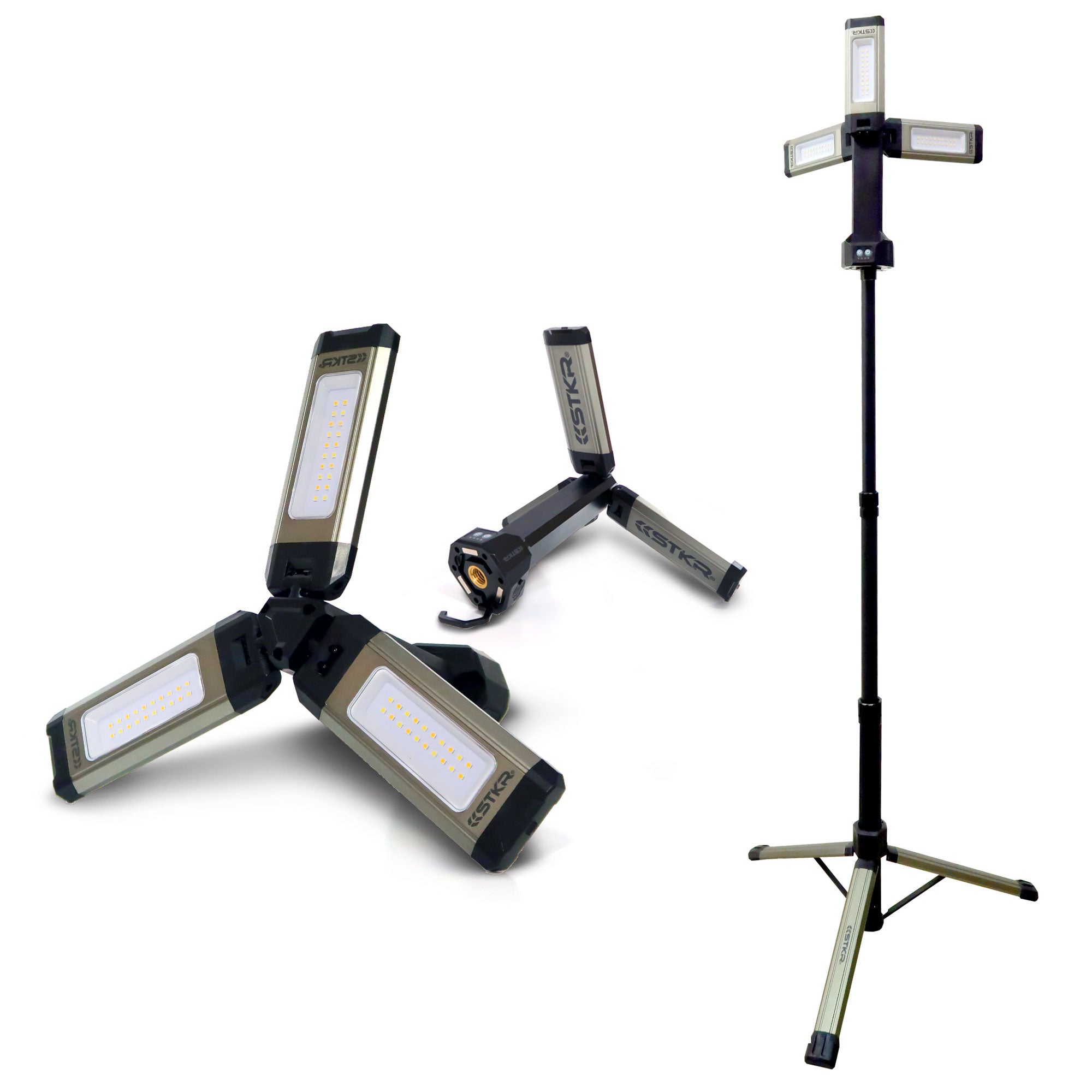 ToolShed Rechargeable Work Lights with Work Light Tripod