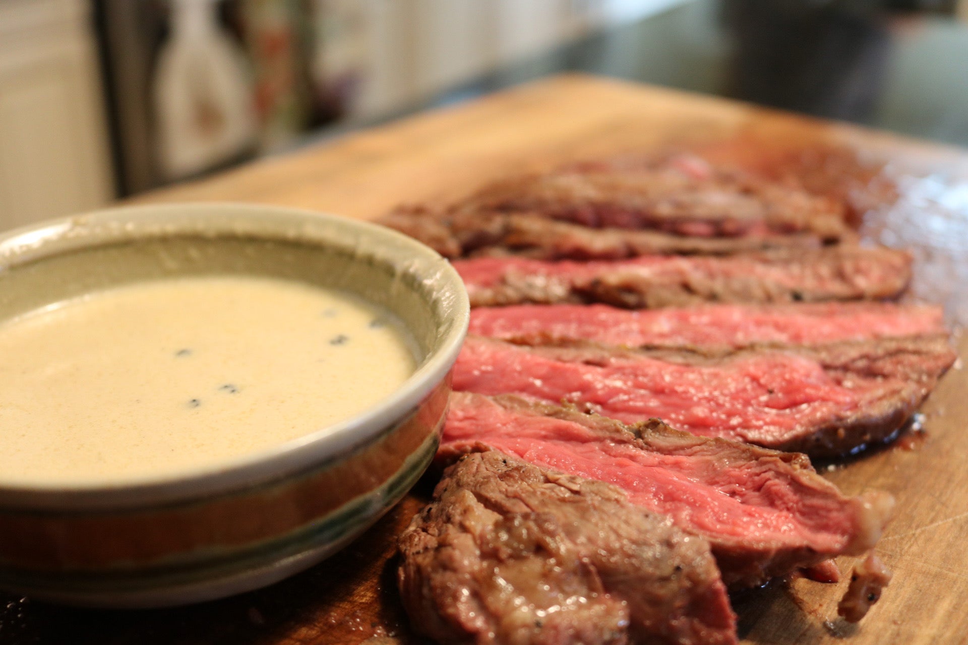 Shipley Farms Whiskey Peppercorn Dressed Dry Aged Bavette Steak 